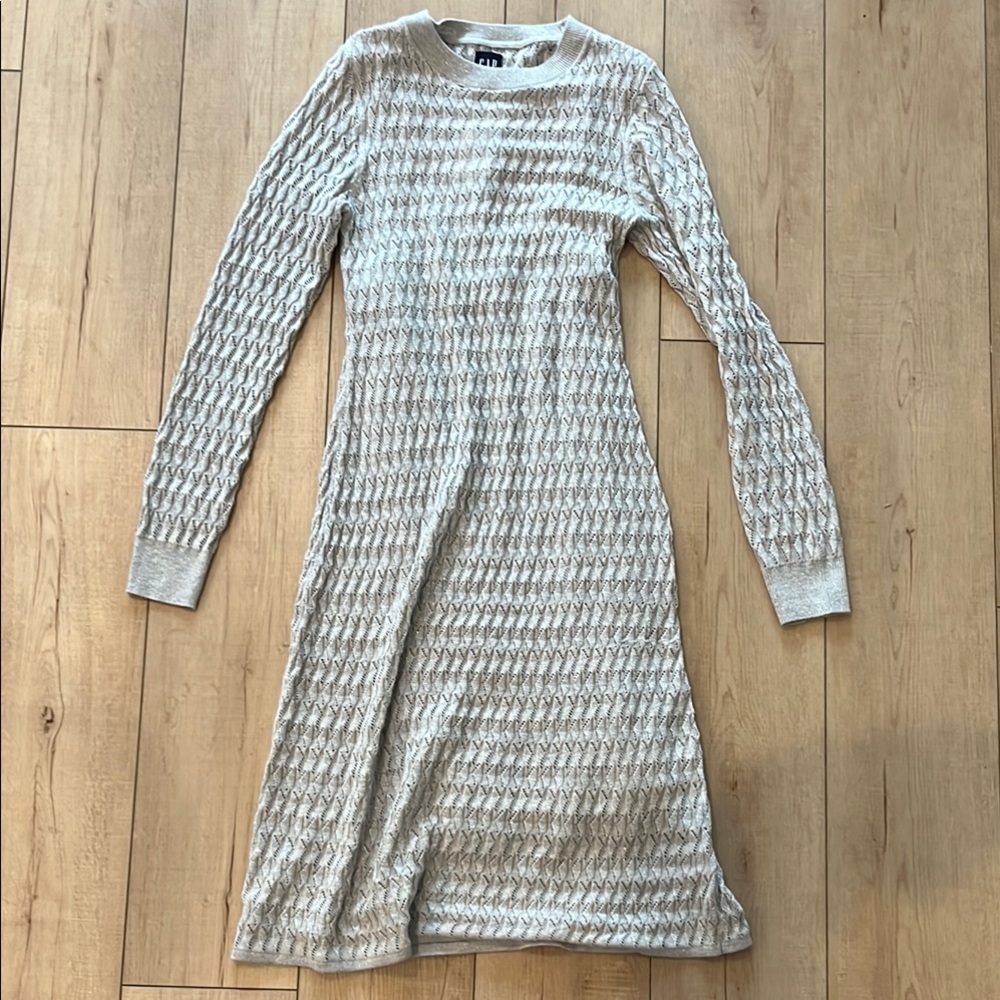 GAP gray knit sweater dress